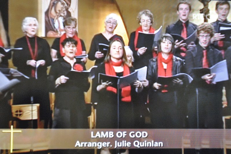 Valerie Leahy on RTE's Morning Service singing with City of Waterford Brass Band