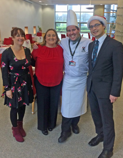 Valerie Leahy with chef Edward Hayden